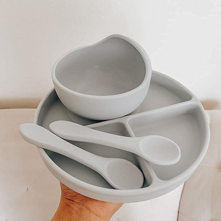 Baby Plate and Bowl Set (Sage)