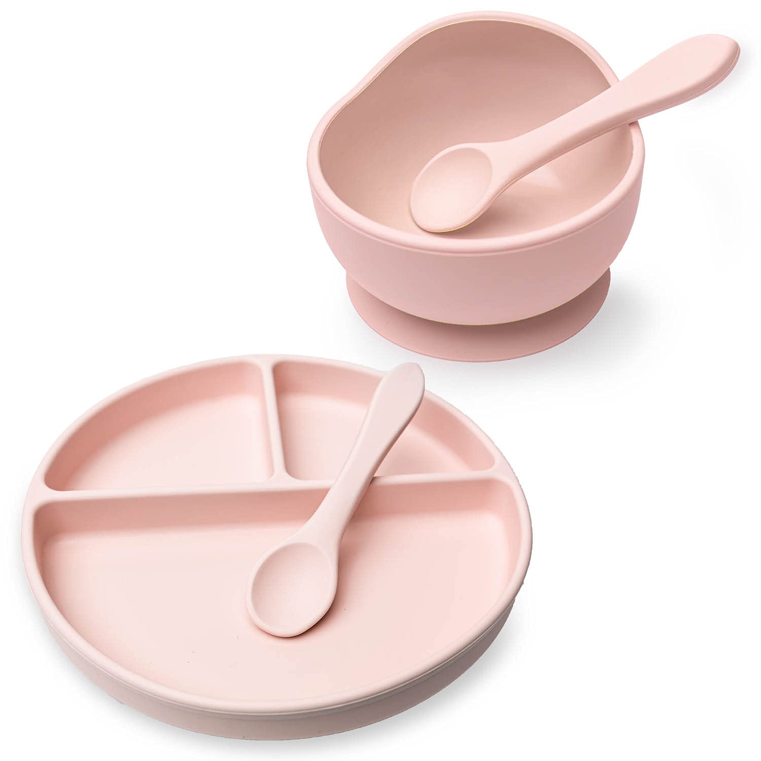 Baby Plate and Bowl Set (Pink)
