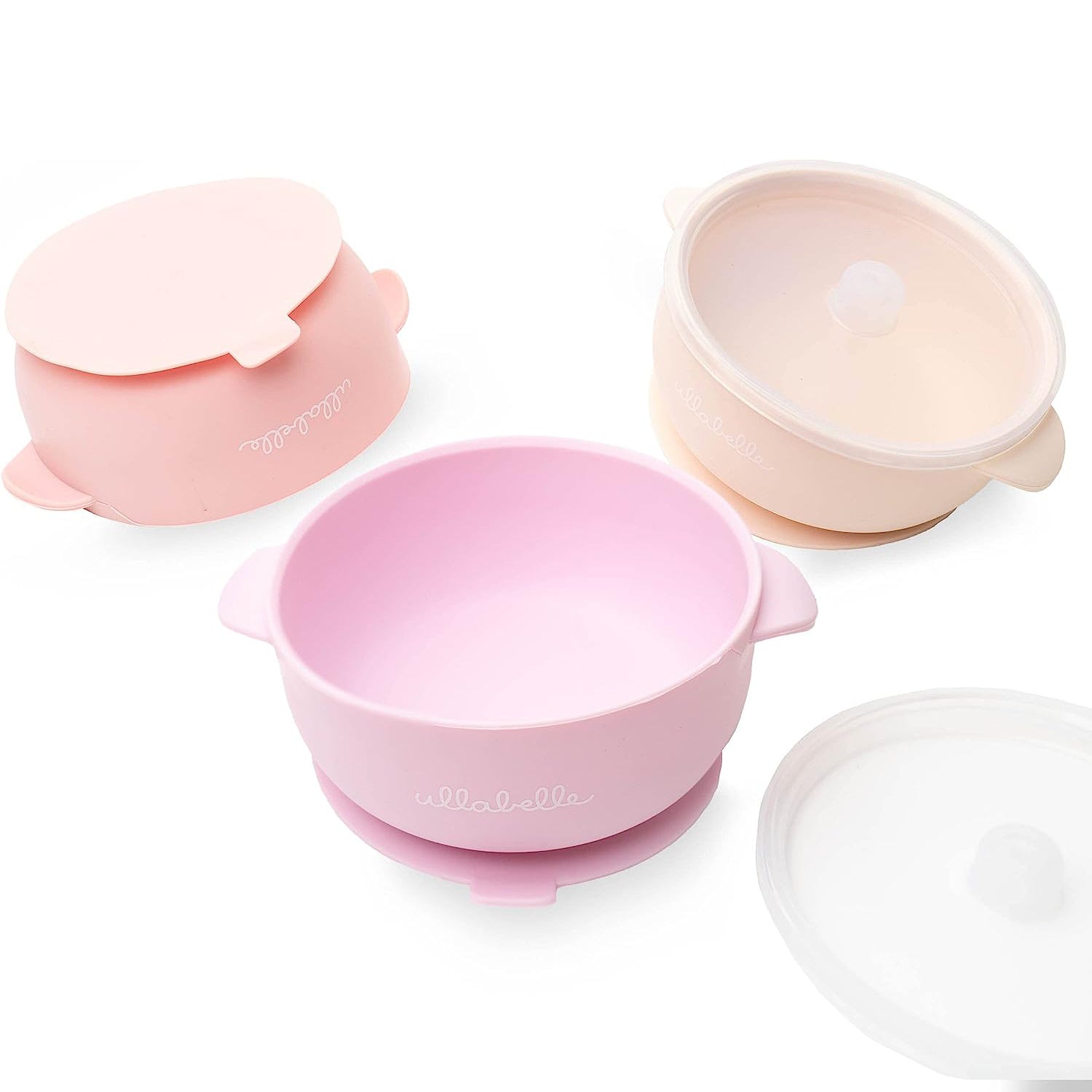 Set of 3 Baby Bowls (Pink)