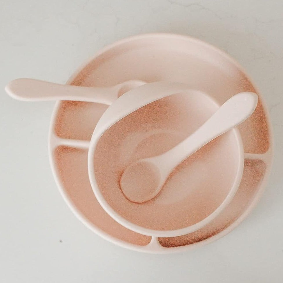 Baby Plate and Bowl Set (Pink)